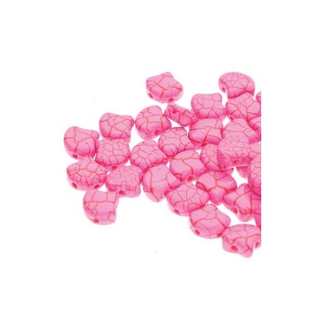 Ginko Bead 7x7,5mm - Ionic Pink/Red - 10 GRAMMI