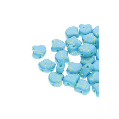 Ginko Bead 7x7,5mm -Ionic Blue/Yellow-  10 Grammi