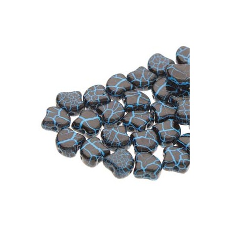 Ginko Bead 7x7,5mm -Ionic Jet/ Blue- 10 GRAMMI