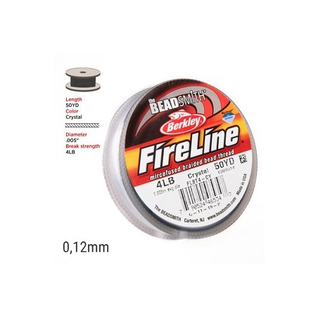 Filo Fireline - 0,12mm - crystal - 45 metri