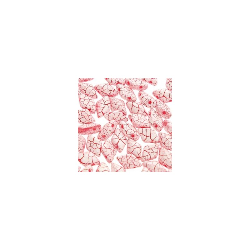 Gemduo 8X5mm- IONIC WHITE/RED - 10 grammi