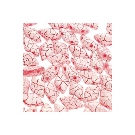 Gemduo 8X5mm- IONIC WHITE/RED - 10 grammi