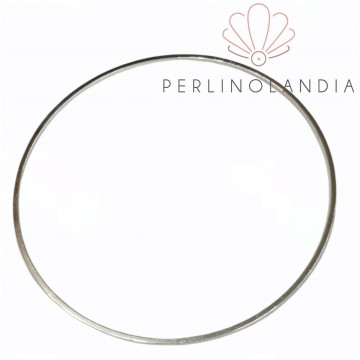 Pendente ACCIAIO Connettore Cerchio - 50 Mm - Argentato -...