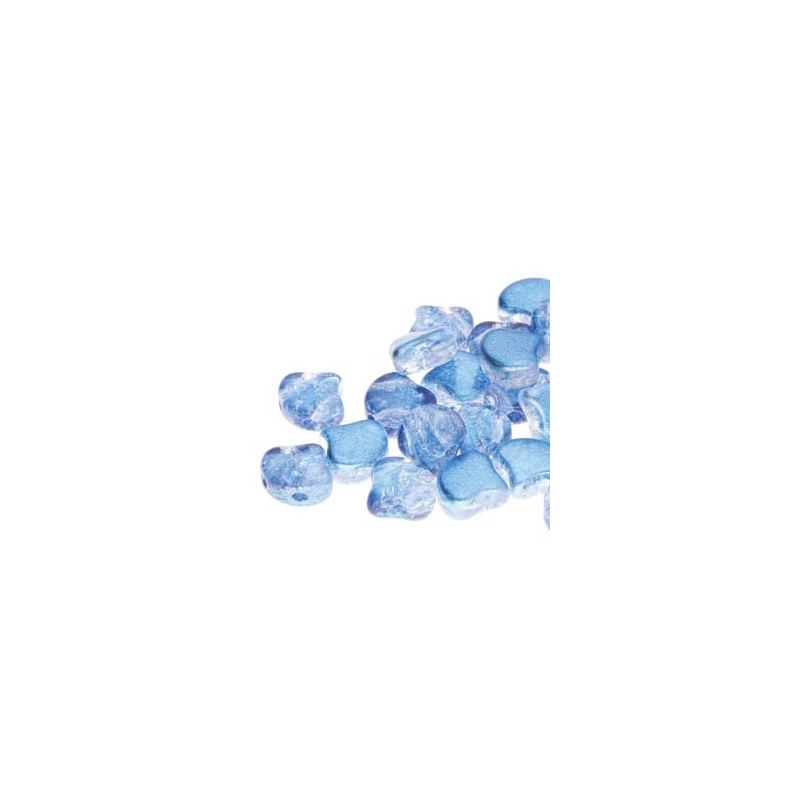 Ginko Bead 7x7,5mm - Slushy Blue Raspberry - 10...