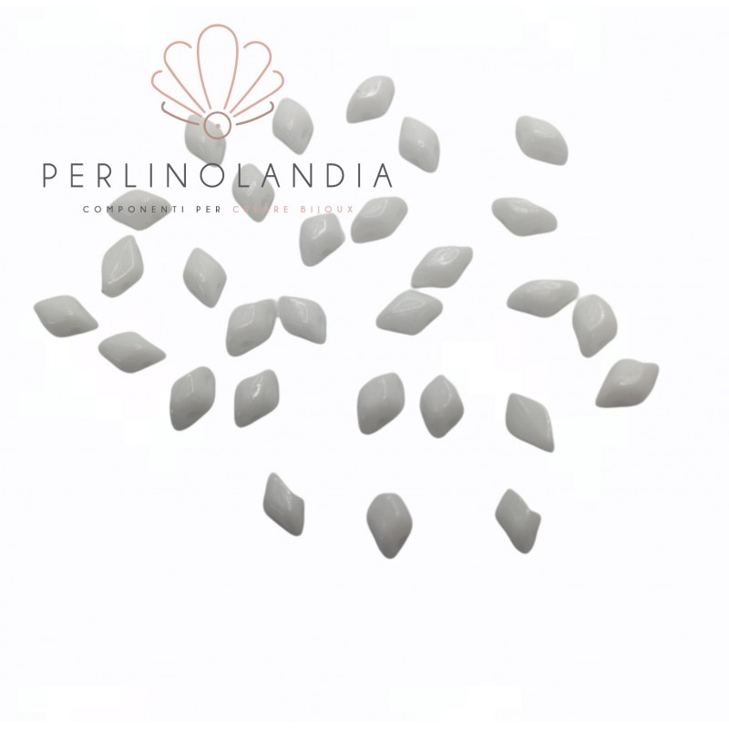 Mini Gemduo 6x4mm Matubo  - Chalk - 5 grammi