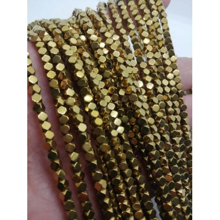 filo ematite CUBO 3 mm - BRONZO