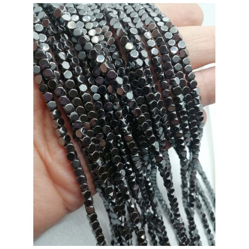 filo ematite CUBO 3 mm - JET EMATITE