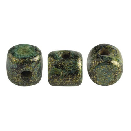Minos Par Puca - metallic light green spotted -10 GRAMMI
