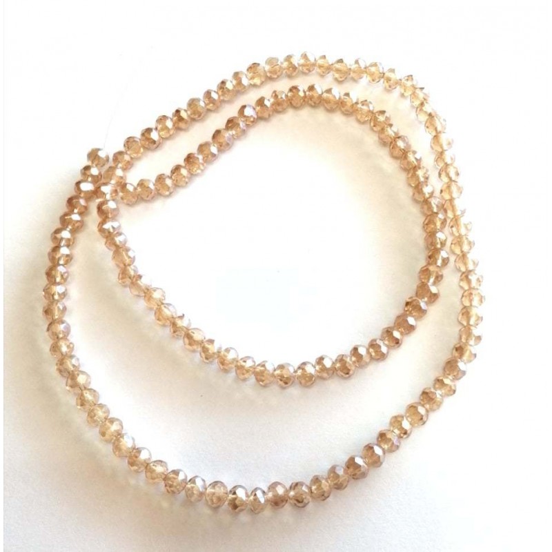 Rondelle Sfaccettate - 4X3mm – transparent...