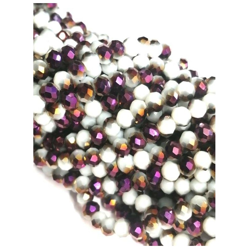 Rondelle Sfaccettate - 4X3mm – Raimbow Violet-...