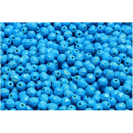 Mezzi Cristalli - 4mm – IONIC BLUE/YELLOW– 100 Pezzi