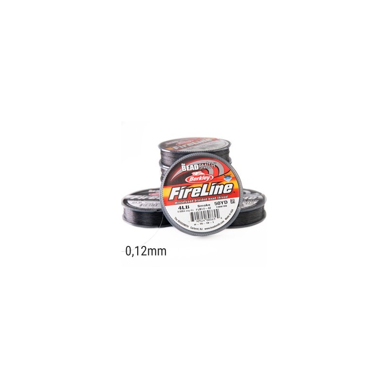 Filo Fireline - 0,12mm - smoke grey- 45 metri