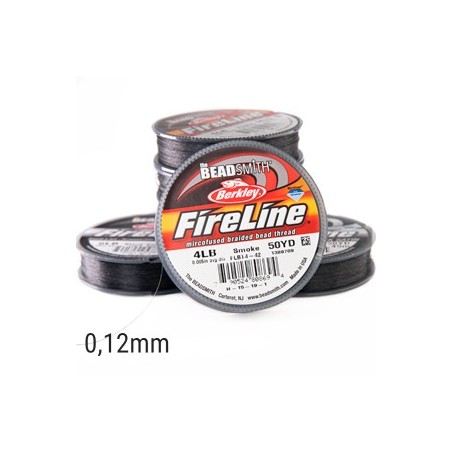 Filo Fireline - 0,12mm - smoke grey- 45 metri