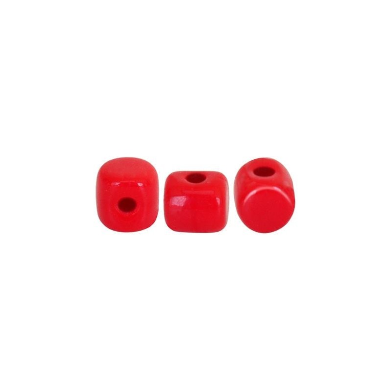 Minos Par Puca 3x2,5mm- opaque coral red - 10...