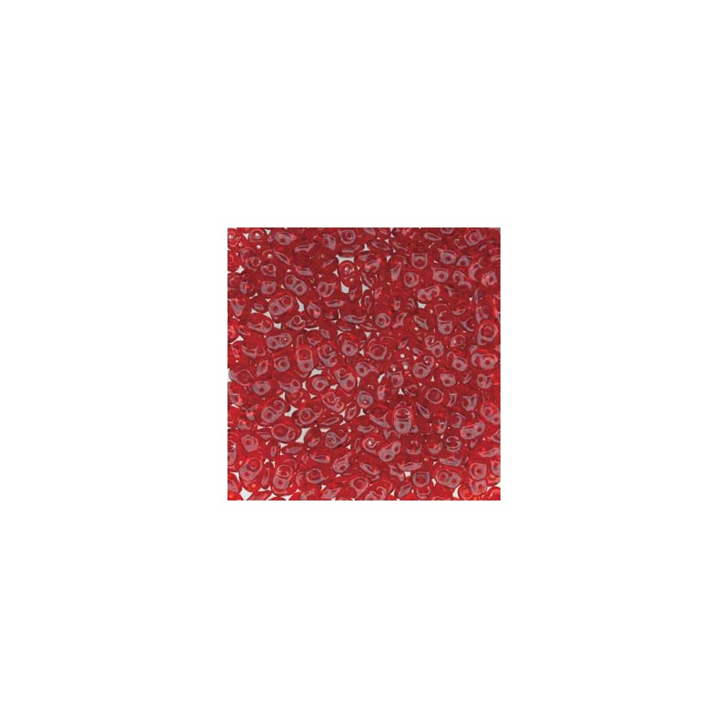 Superduo 5x2,5mm - ruby- 10 Grammi