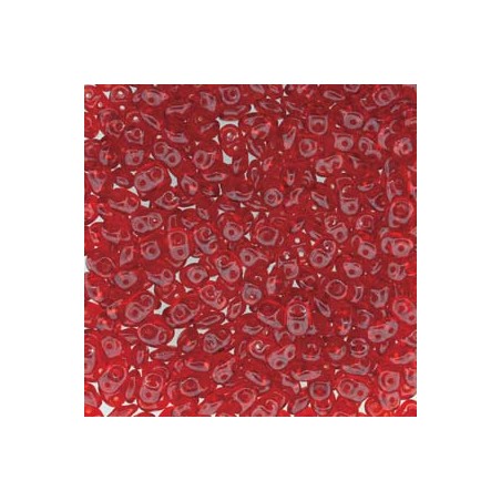 Superduo 5x2,5mm - ruby- 10 Grams
