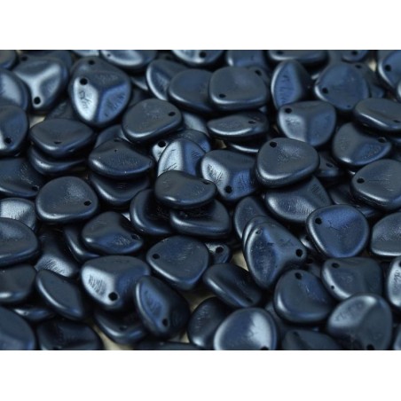 Rose Petal 8x7mm- Alabaster Pastel Montana Blue- 30 Pezzi