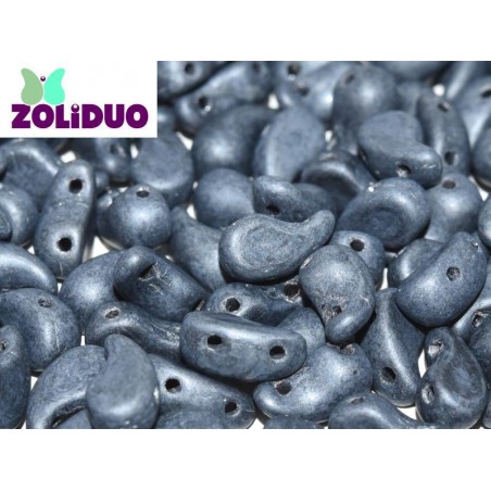Zoliduo 5x8mm - Sinistra - Jet Hematite Matte - 20 pezzi