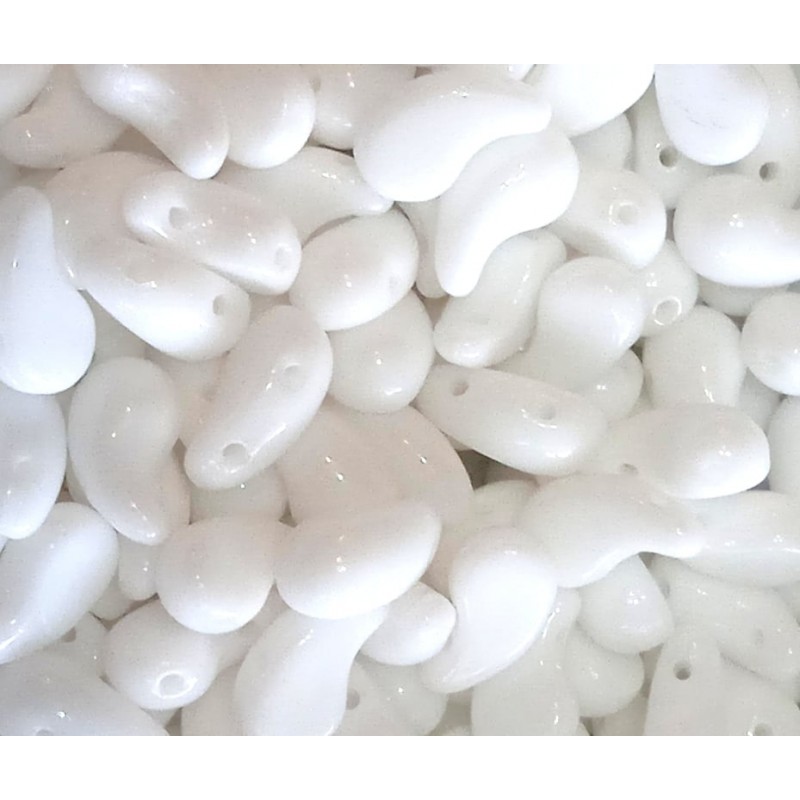 Zoliduo 5x8mm - right - Chalk White - 20 Pezzi