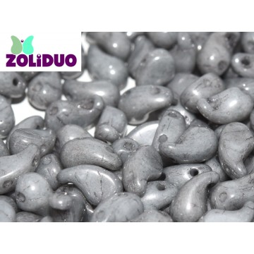 Zoliduo 5x8mm - Sinistra - Alabaster Grey Luster - 20 pezzi
