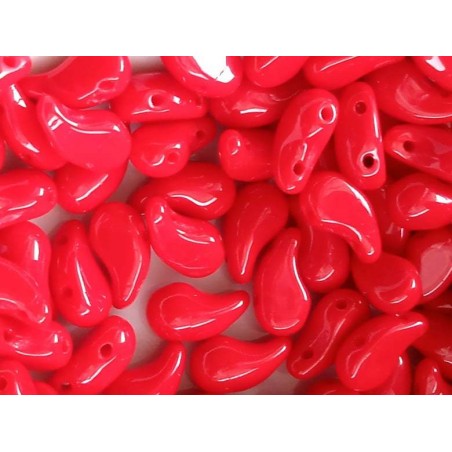 Zoliduo 5x8mm - Right -Opaque Red-20 Pezzi