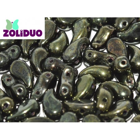 Zoliduo 5x8mm - Right - Jet Red luster - 20 Pezzi
