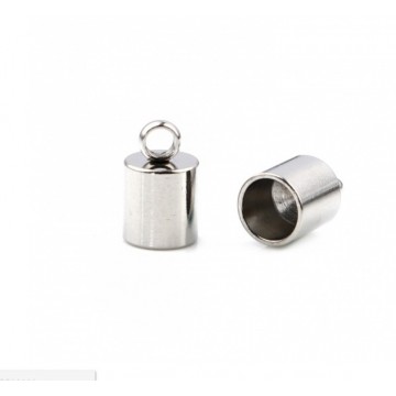 Terminale 10mm x 6mm- Acciaio Inossidabile -Cilindrico...