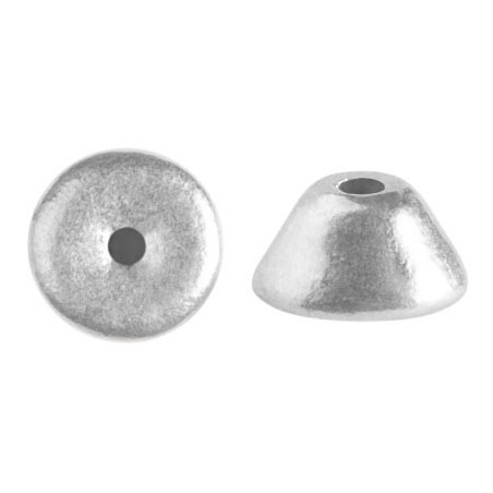 Konos Par Puca 2x4mm  - SILVER ALUMINIUM MAT - 5 grammi