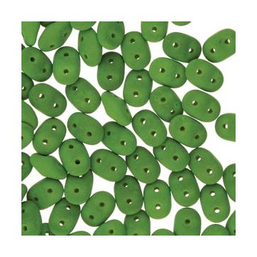 Superduo 5x2,5mm - matte velvet lizart green - 10 Grammi