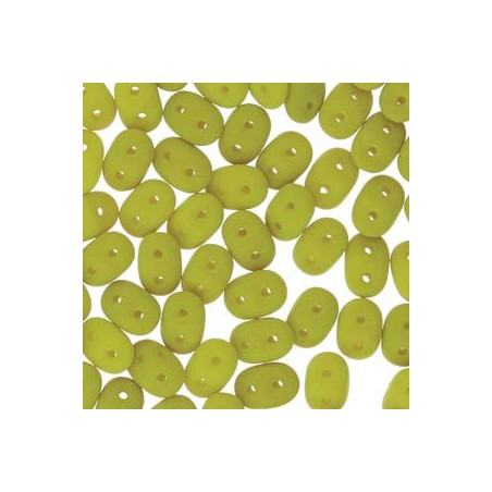 Superduo 5x2,5mm - matte velvet lemongrass - 10 Grams