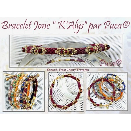 Konos Par Puca 2x4mm  - FROST TANGERINE - 5 grammi