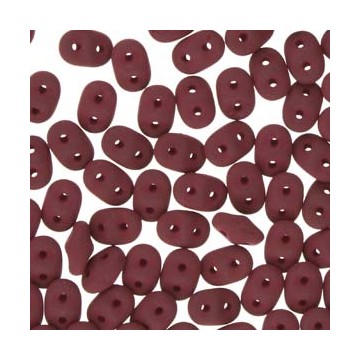 Superduo 5x2,5mm - matte velvet marron - 10 Grams