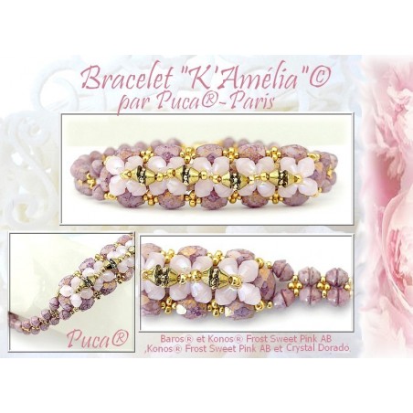 Konos Par Puca 2x4mm  - SILVER ALUMINIUM MAT - 5 grammi