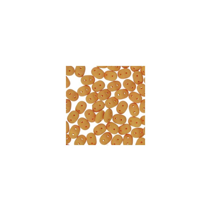 Superduo 5x2,5mm - matte velvet mustard- 10 Grams