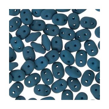 Superduo 5x2,5mm - matte velvet dark teal- 10 Grams