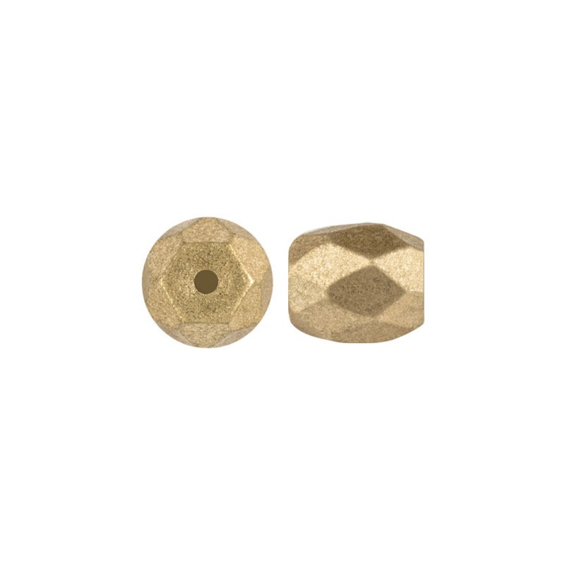 Baros Par Puca 6x5mm  - light gold mat - 5 grammi