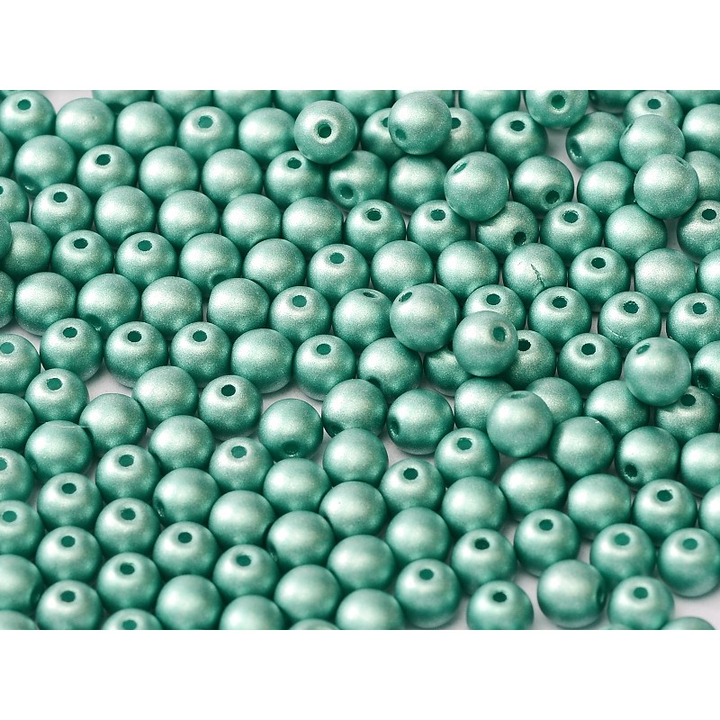 Perle 4 mm Vetro Di Boemia Alabaster metallic...