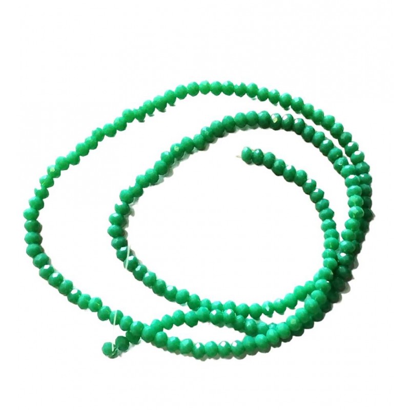 Rondelle Sfaccettate - 2x1mm - tiffany- 1 Filo