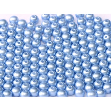 Perle 3 Mm In Vetro Di Boemia - pastel light sapphire -...