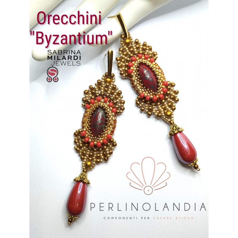 KIT  +PDF Orecchini "Bizantium di Sabrina...