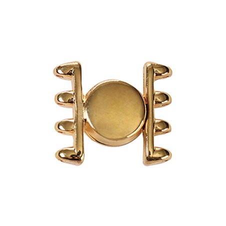 Cymbal "ATENI IV " - Chiusura magnetica per superduo- Placcato oro 24k- 1 set