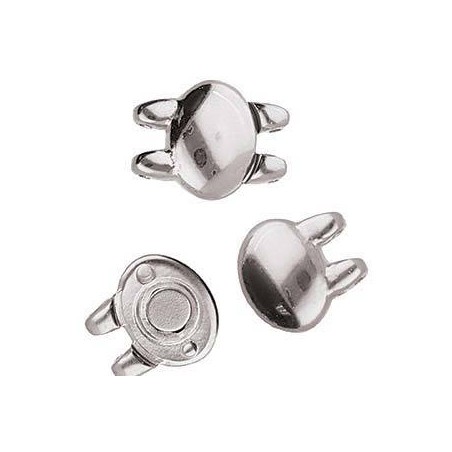 Cymbal "KYPRI II " - Chiusura Magnetica Per Superduo- Argentata- 1 Set