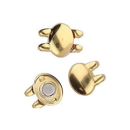 Cymbal "KYPRI II " - Chiusura Magnetica Per Superduo- PLACCATO ORO 24 KT- 1 Set