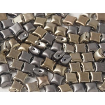 Wibeduo 8x8mm - zink iris - 40 pezzi