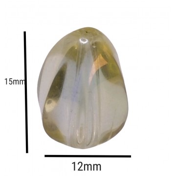 Gocce in cristallo cinese - 15mmx12mm- transparent...