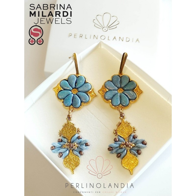 Orecchini  "Wave" - Gioiello Finito - Handmade...