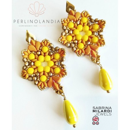 orecchini "Cymbal"Gioiello Finito - Handmade - Progetto Di Sabrina Milardi