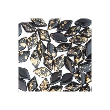 Gemduo 8X5mm- gold splash- 10 GRAMMI