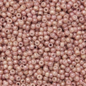 Toho Rocaille 11/0- Marbled Opaque Beige Pink- 10 Grammi