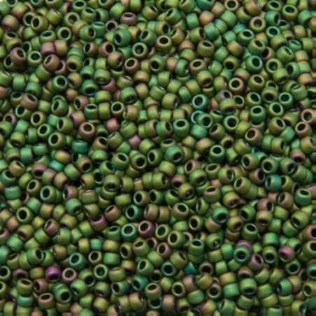 Toho Rocaille 11/0- Matte Iris Peridot- 10 Grammi